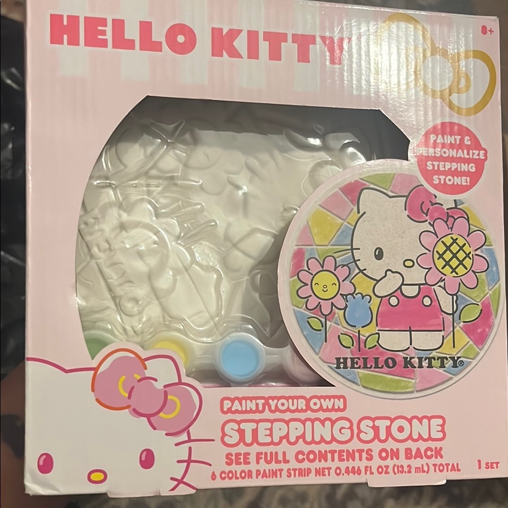 Hello Kitty Paint Your Own Stepping Stone Kit - White